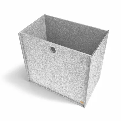 Produktbild von Aufbewahrungsbox CARGA Filz 27,5 x 44 x 41,5 cm ohne Deckel in hellgrau meliert