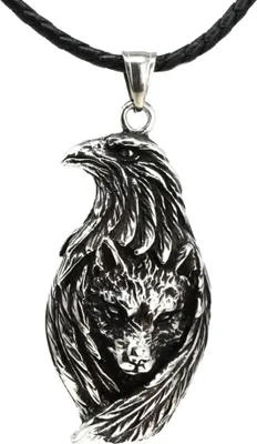 Produktbild von Lederkette Edelstahlkette 316L ADLERWOLF 50 cm Leder 05-03