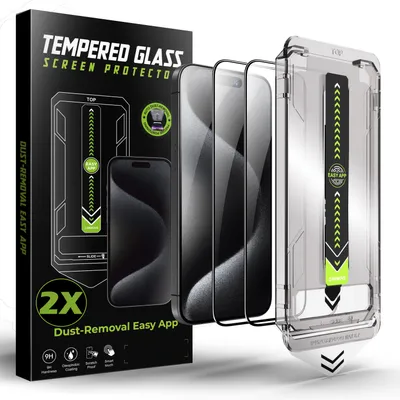 Produktbild von Sudoxx Für iPhone 17 Pro mit Anbringhilfe Für Panzerglas, Premium Panzerfolie 2 Stücke mit 9H, Schutzfolie, Splitterfest, Anti-Bläschen