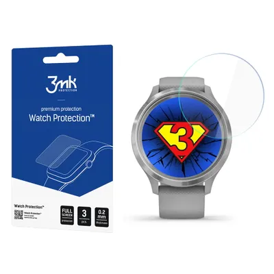 Produktbild von 3mk Display Hybridglas Watch Protection für Garmin Vivomove 3 0,2mm (3 Stück)