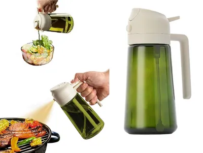 Öl-Sprühflasche 470 ml 2-in-1 cremeweiß