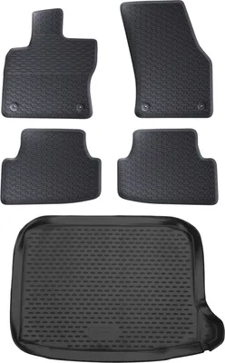Produktbild von Gummi Kofferraumwanne + Fußmatten Set für Seat Ateca, Bj. 2016-5/2020