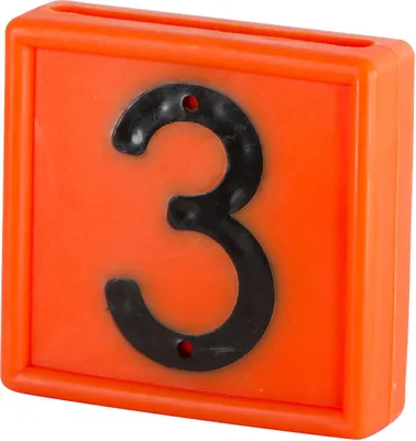 Produktbild von Kerbl Nummernblock, 1-stellig 10er Pack orange orange
