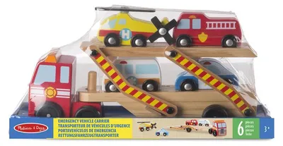 Imagen del producto de Melissa & Doug transportador de vehículos de rescate