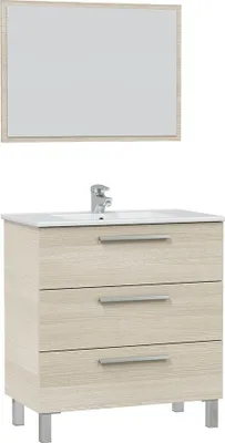 Image de Waschbeckenunterschrank >ATHENA< in Eiche - 80x86x45 (BxHxT)
