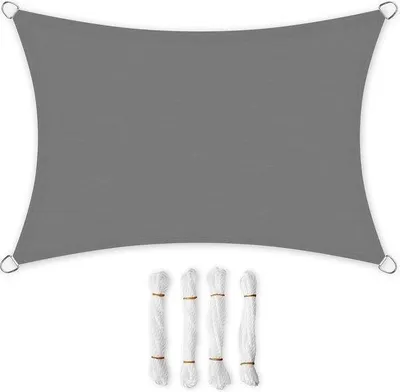 Produktbild von Famanu Sonnensegel Rechteckig 3 x 5 m - Rauchgrau