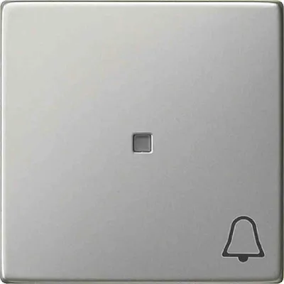 Immagine prodotto di Pulsante con simbolo "rocker" in acciaio inossidabile - Piastra di copertura per interruttore/pulsante 0286600