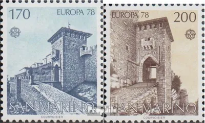 Produktbild von Briefmarken San Marino 1978 Mi 1156-1157 (kompl.Ausg.) postfrisch Europa: Baudenkmäler