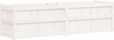 Produktbild von vidaXL Pflanzkübel Weiß 180x50x50 cm Massivholz Kiefer