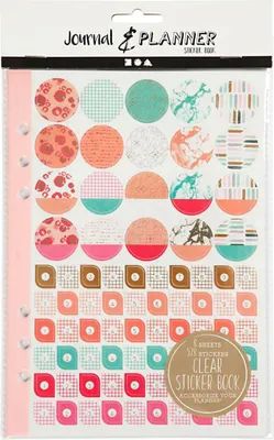 Image de Livre d'autocollants Watercolour A5 pour Planner, 578pcs.