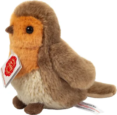 Immagine prodotto di Teddy Hermann Rotkehlchen, Kuscheltier, Stofftier, Plüschtier, Vogel, Waldtier, Plüsch, 15 cm, 941712