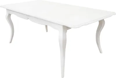 Immagine prodotto di Milani Home - tavolo da pranzo allungabile in legno, bianco, 160 x 100 cm