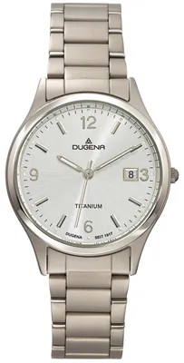 Produktbild von Dugena Herren-Uhr Semper Silber Analog Quarz Titan-Armband 4460329