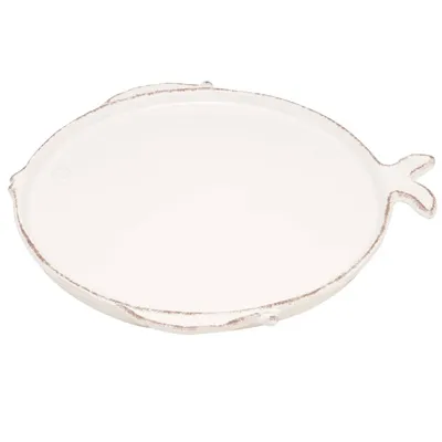 Produktbild von Speiseteller, Essteller MARINA FISCH D. 27cm weiß bianco Keramik Virginia Casa