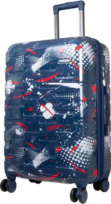 Produktbild von Hartschalen Trolley Koffer mit Dehnfalte - Cespara Dunkelblau Gr. L