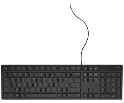 Image de Clavier DELL KB216 - USB - AZERTY - Noir - Touches multimédias