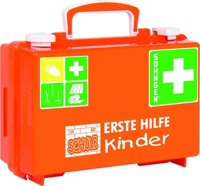 Produktbild von Söhngen Erste-Hilfe Koffer Quick-CD Kombi Schule orange Notfall-Koffer Kinder