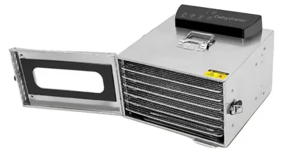Obrázek produktu pro Sušička potravin, 6 úrovní, výkon 400 W, napětí 220 V, nastavitelná teplota 30-85℃, časovač 0,5-24h