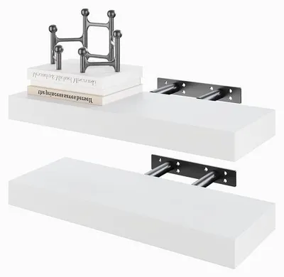Image de Panneau mural blanc - Peu encombrant - multifonctionnel - 2 pièces - MDF