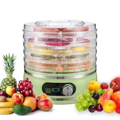 Produktbild von Dörrautomaten, 350W, 5 Etagen, Dörrgerät, Dehydrator, Timer und Temperaturregler, Trockenobstmaschine, für Pilze, Gemüse, Obst, Fleisch und Fisch