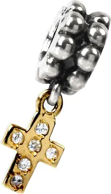 Produktbild von Carlo Biagi Dangle Bead Kreuz Silber European Beads D2BDBG18