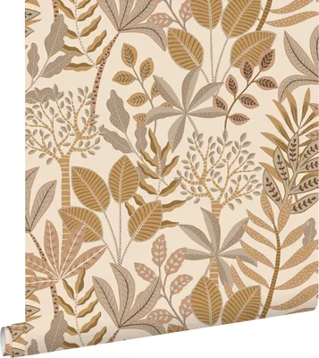 Obrázok produktu pre ESTAhome tapeta listy béžová a pieskovo hnedá 50 x 900 cm