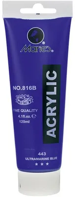 Zdjęcie produktu dla Farba akrylowa niebieska Maries 120 ml 816B-443