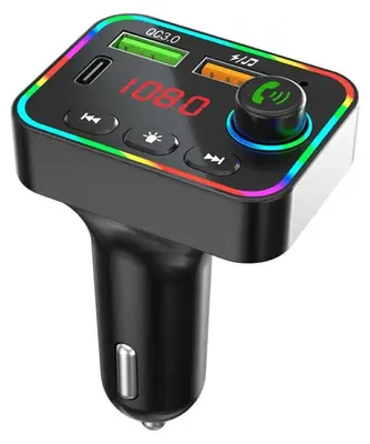 Produktbild von FM Sender SoundCast Bluetooth 5.3 Freisprechfunktion USB-C 25W Ladegerät LED-Display für Auto