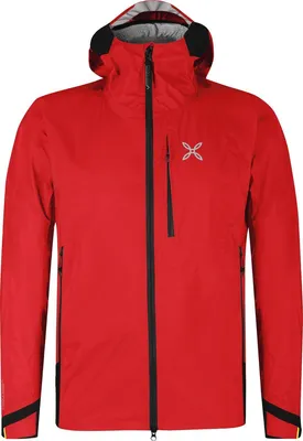 Produktbild von Vertigo 3L Jacket - Leichte, wasserdichte Herrenjacke für Bergsport, Montura, Farbe:1070F-ROSSO/GIALLO FLUO, Größe:L