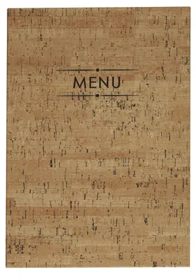 Menühalter Kunstleder A4 23x32 cm braun