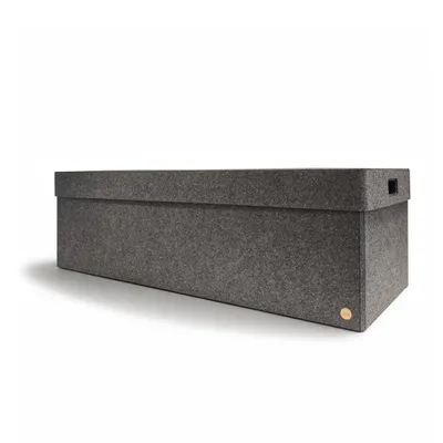 Produktbild von Aufbewahrungsbox CLASSIC Filz 115 x 48 x 36 cm mit Deckel in anthrazit meliert