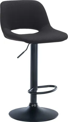 Produktbild von Barhocker Camden Stoff schwarz - schwarz