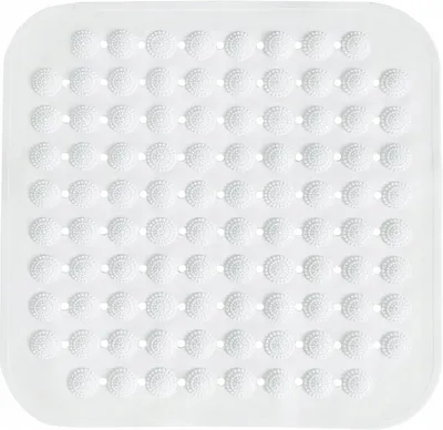 Produktbild von Sepio Badewannenmatte Weiß 43.5 x 43.5 cm, Duschmatte rutschfest, Antirutschmatte Badewanne, Duschmatte, Rutschmatte Badewanne, Bathroom Mat