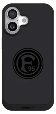 Produktbild von NIVOCASE Handyhülle für Apple iPhone 17 Hülle NIVOpure Case Schwarz F95 Fortuna Düsseldorf Logo