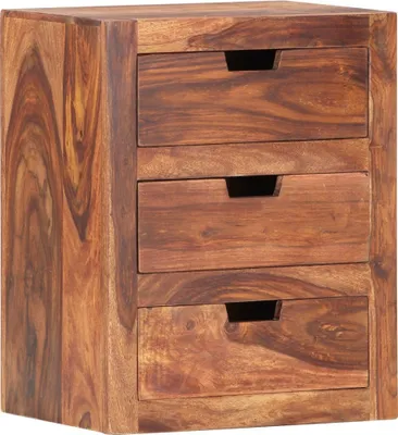 Image de Table de nuit 40x30x50 cm bois massif acacia mangue