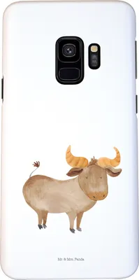 Produktbild von Mr. & Mrs. Panda Samsung Galaxy S9 Handyhülle Sternzeichen Stier - Weiß - Geschenk, Geburtstag April, Smartphone Hülle, Mai, Rind, Handy Schutzhülle, Ochse, Cover