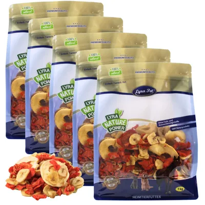 Produktbild von 5 kg Lyra Pet® Obst-Gemüse-Mix getrocknet