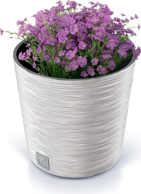 Obrázok produktu pre Nohel Záhradný obal na kvetináč FURU ROUND 2v1 plastový d25x25cm