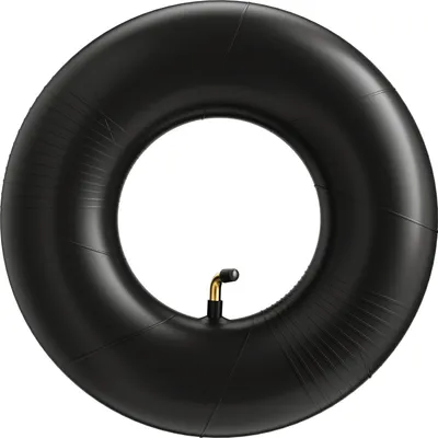 Image de Wiltec Chambre à air 13x5.00-8 pour pneu de tracteur à pelouse – 330 x 330 x 120 mm – avec Valve coudée – capacité de charge max. 300 kg – pour Roue Tondeuse à gazon Brouette Chariot Diable