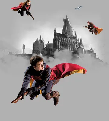 Zdjęcie produktu dla Sanders & Sanders fototapeta Harry Potter Hogwart szarymIczerwonym - 601208 - 2,25 x 2,7 m