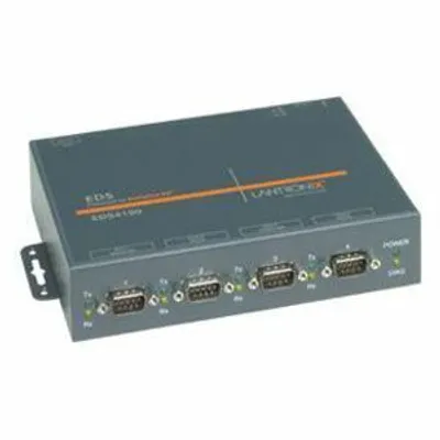 Produktbild von Lantronix EDS4100, 10/100Base-T(X), 100 - 240 V, 128-bit AES, 3DES, SSH, LAN, 860 g, 176,5 x 127 x 38,1 mm