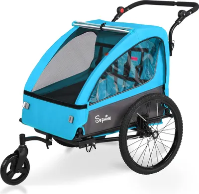 Immagine prodotto di BT920 Passeggino per bambini, per 1 o 2 bambini, portata massima 40 kg, cintura di sicurezza a 5 punti, freno di stazionamento