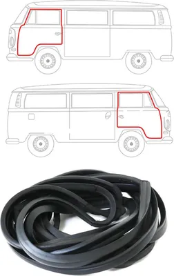 Immagine prodotto di Protezione del bordo della guarnizione della porta dell'auto per VW Transporter T2 1967-1979