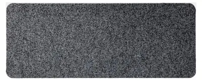 Produktbild von Rutschfeste Fußmatte Schuhparkplatz Schmutzfangmatte Indoor Sauberlaufmatte schmal Abtropfmatte für Eingang Uni Grau 30 x 75 cm