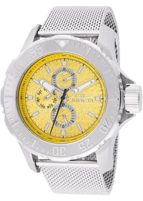 Immagine prodotto di Invicta Vintage 48014 Orologio da Uomo - Movimento al Quarzo - Acciaio Inossidabile con Quadrante Giallo - 49 mm