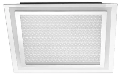 Immagine prodotto di Plafoniera LED, vetro acrilico, cromo, 3150lm L 44,5 cm