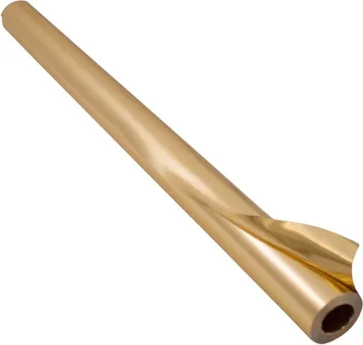 Produktbild von folia Alu-Bastelfolie (B)500 mm x (L)10 m gold / gold