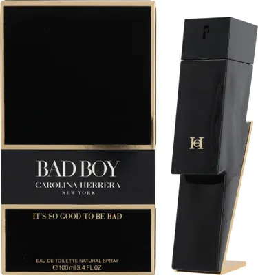 Produktbild von Carolina Herrera Bad Boy, Männer, 100 ml, Bergamotte, Grapefruit, Pfeffer, Salbei, Vetiver, Kakao, Tonka-Bohne, Spray