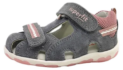 Image de Superfit, sandales de marche pour enfants, modèle Minilette, couleur gris