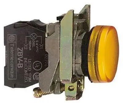 Productafbeelding van Schneider Electric XB4BVB5 indicatorlamp voor alarm, 24 V, geel